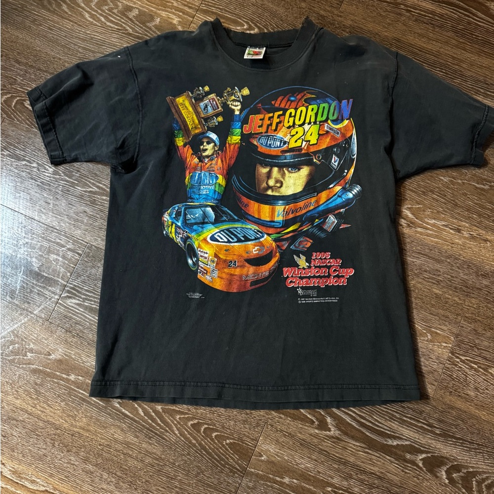 Jeff Gordon Black Graphic T-Shirt